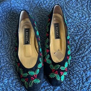 Vintage J. Renee Christmas Shoes, 7-7.5